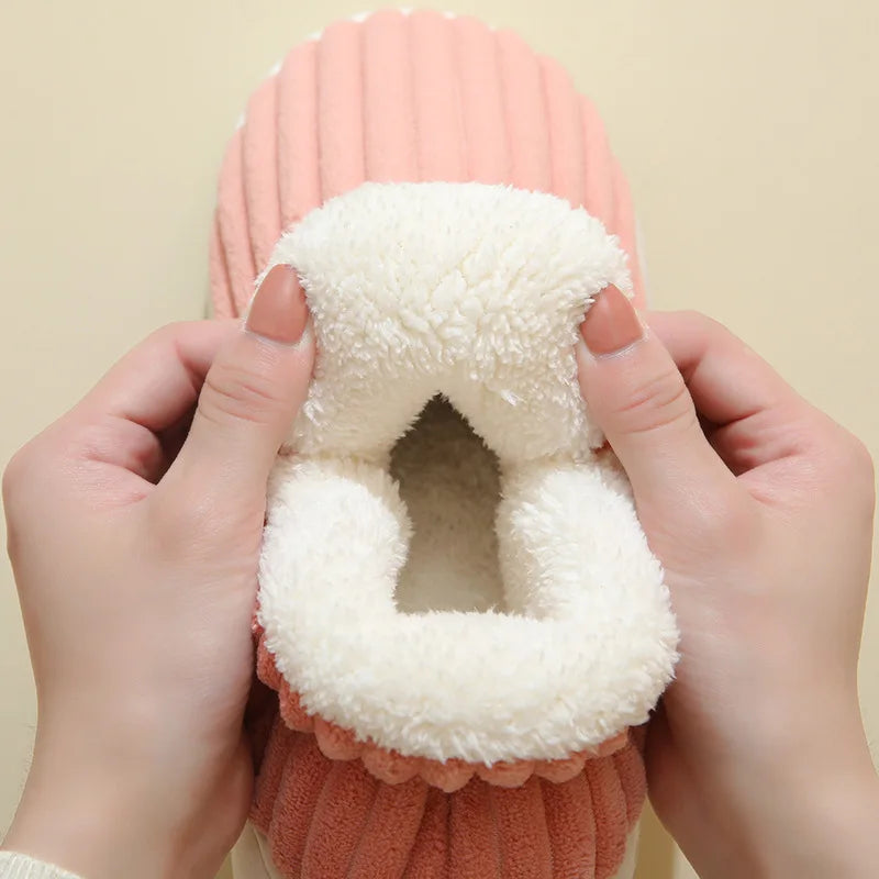Ribbed Lined Slippers