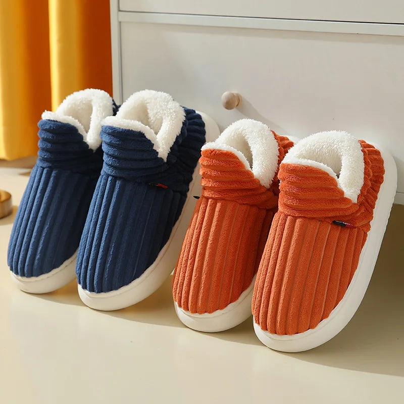 Ribbed Lined Slippers