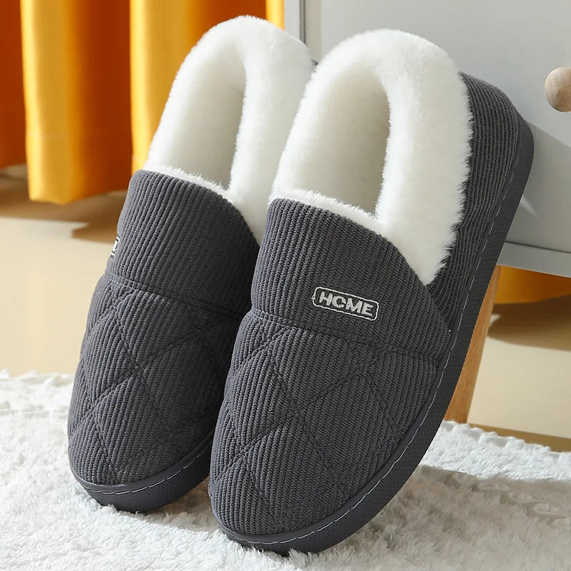Ribbed Lined Slippers