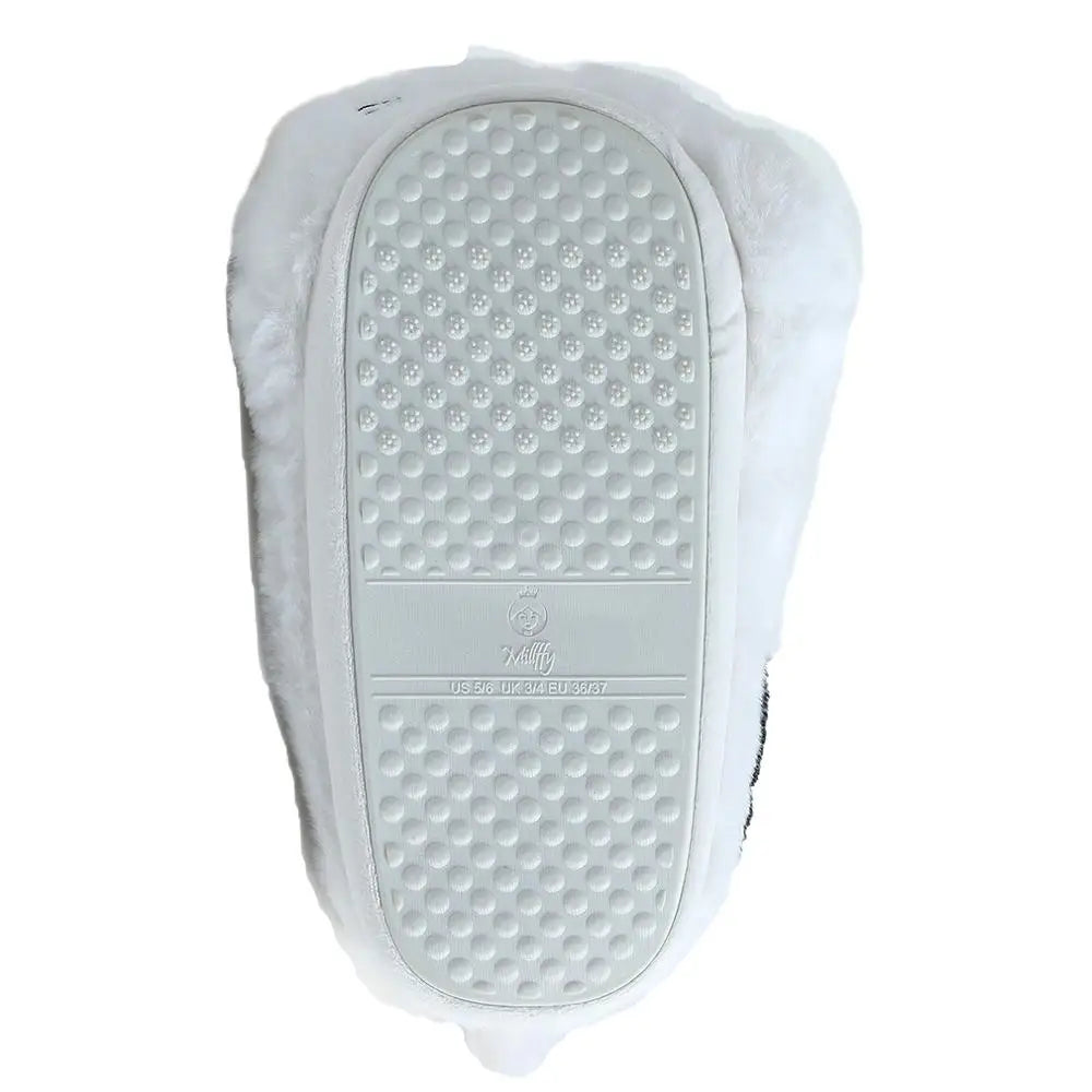 Lovely White Black Cat Slippers Animal Home Shoes Indoor Fashion Women Breathable Comfortable Home Soft Slippers