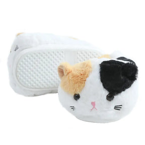 Lovely White Black Cat Slippers Animal Home Shoes Indoor Fashion Women Breathable Comfortable Home Soft Slippers