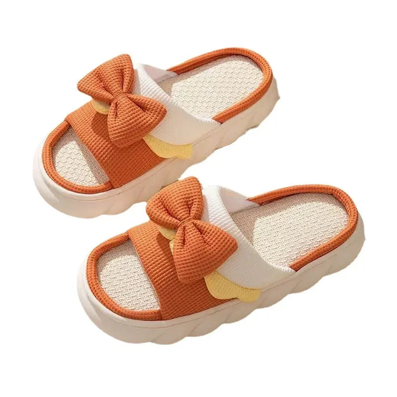 2025Fashion Corduroy Cross band Open Toe Home Slippers Women Autumn Winter Warm Plush Slides ladies Bedroom Soft Sole Slippers