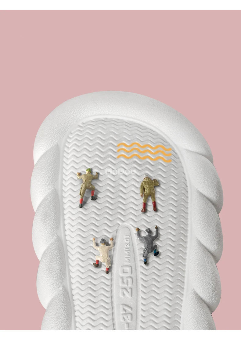 Mo Dou All Senson Designer Slippers Cute Cartoon Lovely Animals Bedroom Cotton Home Shoes Indoor Thick Sole Couples Men Women