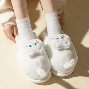 Cat Cartoon Cute Winter Slippers