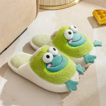 Warm Slipper House Cartoon Teddy Bear Womens Winter Plush Contton Indoor Funny Fuzzy Floor Home Room Shoes Flat Female Men Male