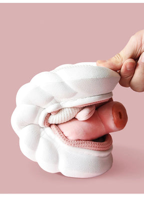 Mo Dou All Senson Designer Slippers Cute Cartoon Lovely Animals Bedroom Cotton Home Shoes Indoor Thick Sole Couples Men Women