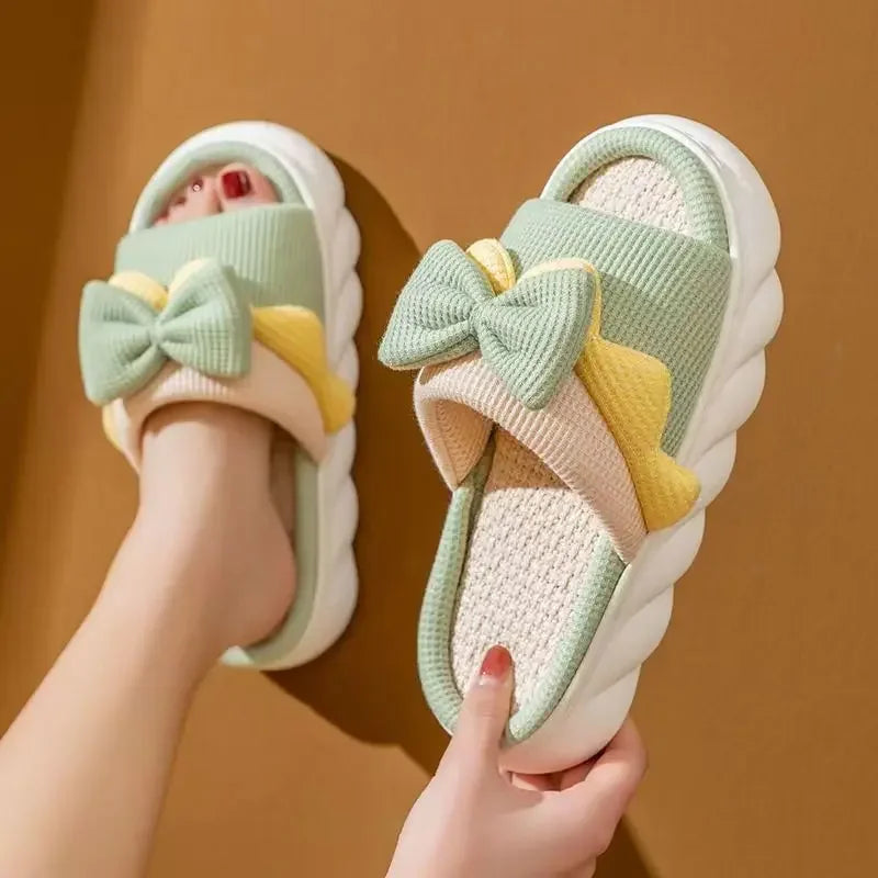 2025Fashion Corduroy Cross band Open Toe Home Slippers Women Autumn Winter Warm Plush Slides ladies Bedroom Soft Sole Slippers