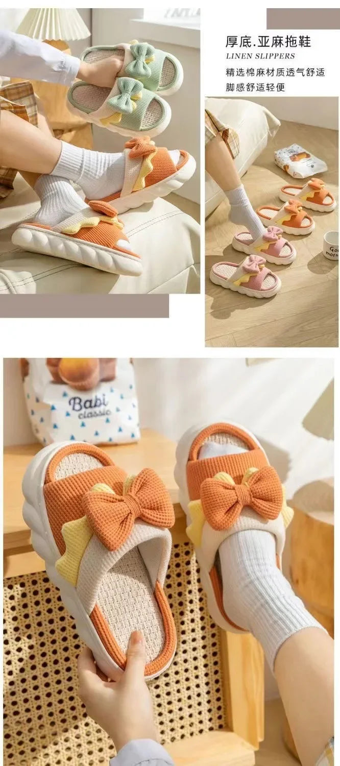 2025Fashion Corduroy Cross band Open Toe Home Slippers Women Autumn Winter Warm Plush Slides ladies Bedroom Soft Sole Slippers