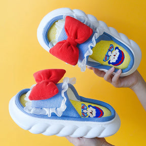 Mo Dou All Senson Designer Slippers Cute Cartoon Lovely Animals Bedroom Cotton Home Shoes Indoor Thick Sole Couples Men Women